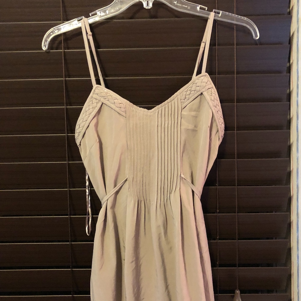Gray High-Low Dress